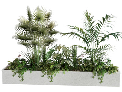 现代户外花坛花草植物景观园艺小品