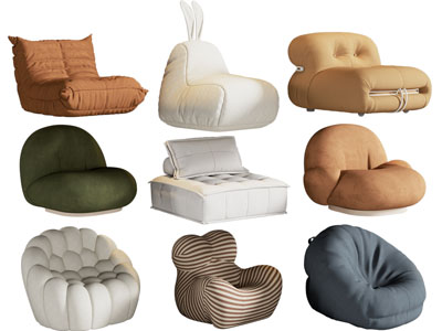 现代布艺懒人沙发