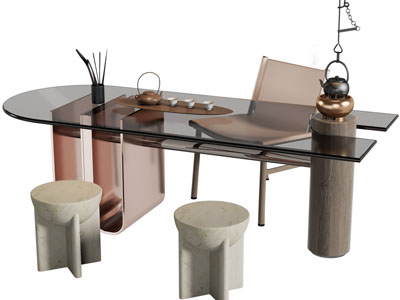 现代茶桌椅组合