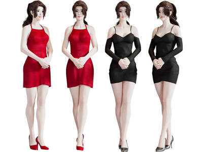 现代美女礼仪小姐、女人人物