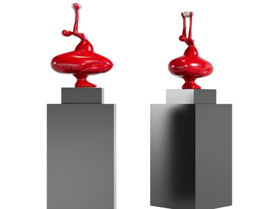 现代抽象小人雕塑雕刻摆件3d模型 现代抽象小人雕塑雕刻摆件