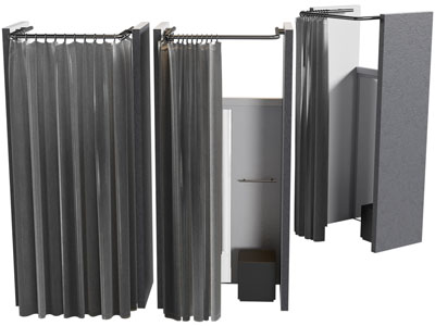 现代服装店更衣室、换衣室、试衣间3d模型 现代服装店更衣室、换衣室、试衣间