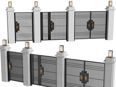 新中式庭院铁艺大门