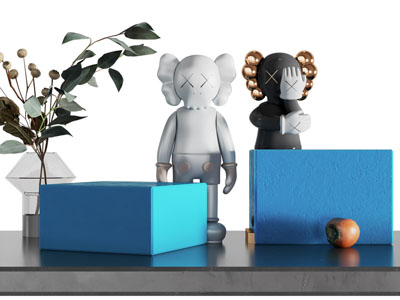 现代kwas公仔雕塑雕刻摆件3d模型 现代kwas公仔雕塑雕刻摆件