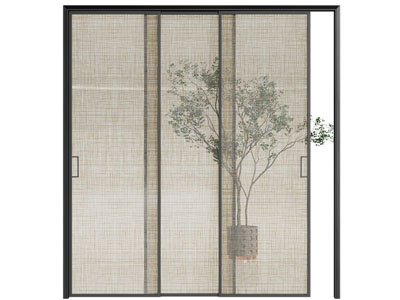 新中式推拉门、隔断