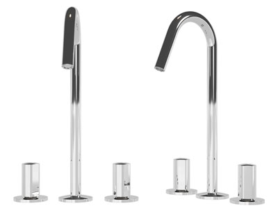 现代不锈钢水龙头3d模型 现代不锈钢水龙头