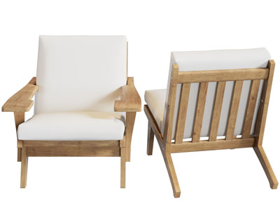 现代实木休闲椅子