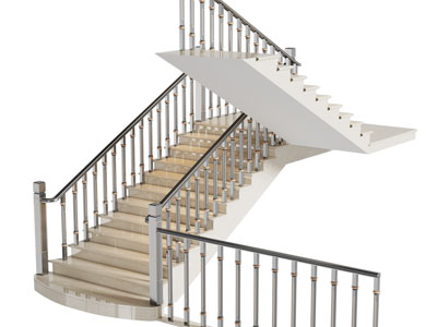 现代旋转楼梯3d模型 现代旋转楼梯