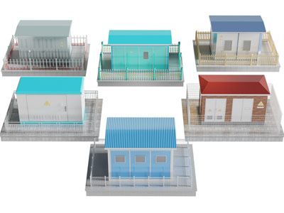 现代户外公共配电箱、变电箱3d模型 现代户外公共配电箱、变电箱