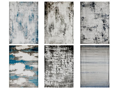 现代长方形地毯3d模型 现代长方形地毯