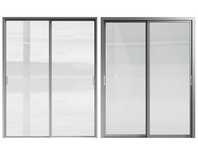 现代玻璃推拉门
