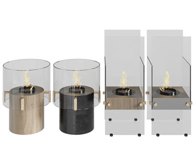 现代亚克力壁炉火炉