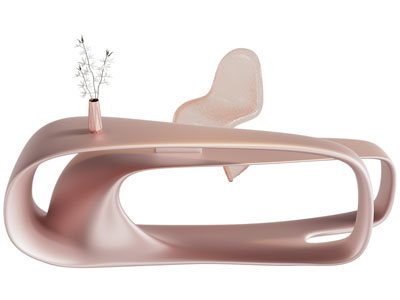 现代异形前台接待台