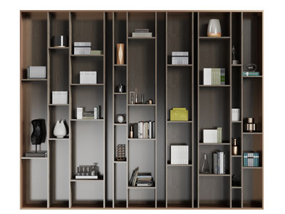 现代开放式装饰柜