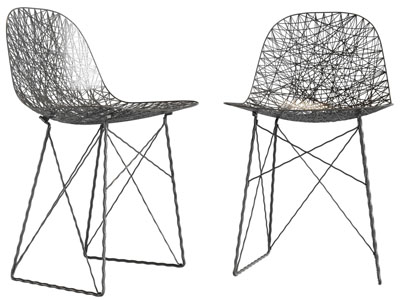 现代金属网镂空休闲椅子