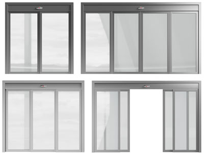 现代办公自动大门、推拉门