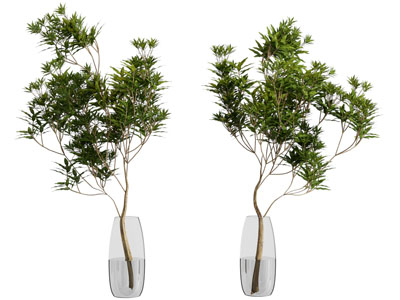 现代花瓶花卉树枝摆件