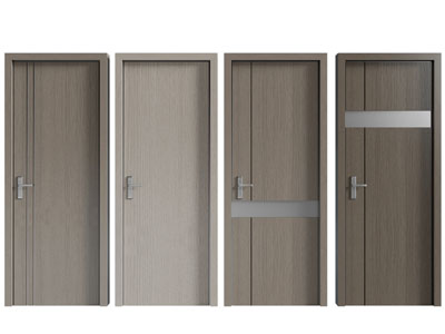 现代单扇平开门