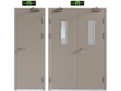 现代防火门、消防平开门