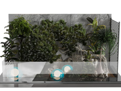 现代室内花草景观园艺小品