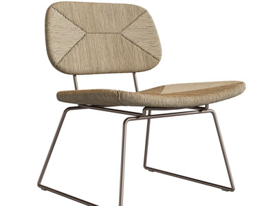 现代编织休闲椅子