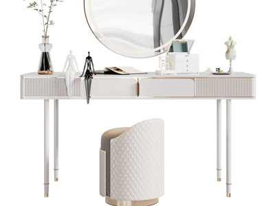 现代轻奢化妆、梳妆台