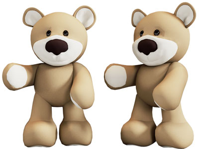 现代儿童布偶熊玩具