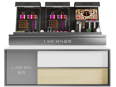 现代化妆品展示柜、展台、展柜