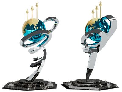 现代城市雕塑雕刻3d模型 现代城市雕塑雕刻