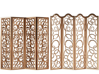 欧式雕花镂空屏风