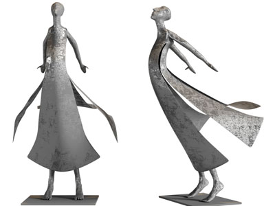 现代想要飞翔的小人雕塑雕刻3d模型 现代想要飞翔的小人雕塑雕刻