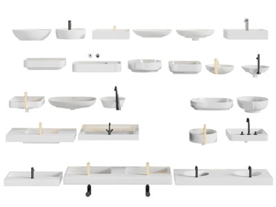 现代陶瓷洗手盆