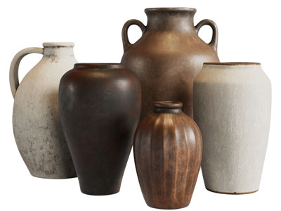 现代土陶器皿