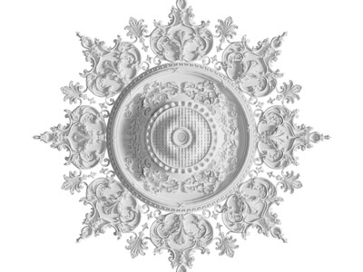 欧式雕花圆形灯盘