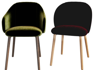 现代轻奢休闲椅子、餐椅