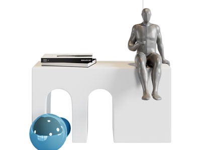 现代雕塑雕刻摆件组合3d模型 现代雕塑雕刻摆件组合