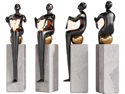 现代雕塑雕刻落地灯