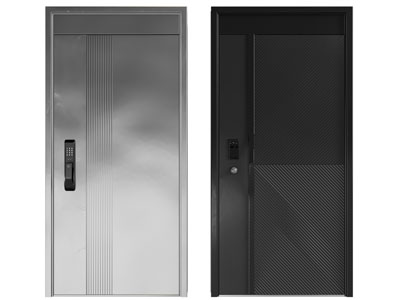 现代单扇入户平开门