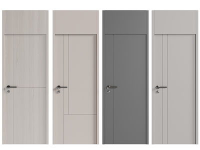 现代单扇平开门