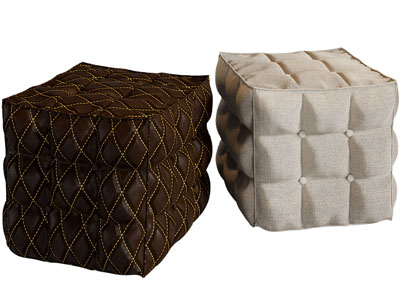 现代方形沙发凳、坐墩