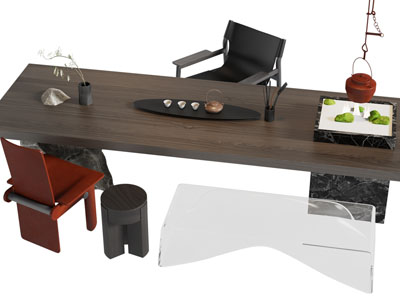 现代茶桌椅组合