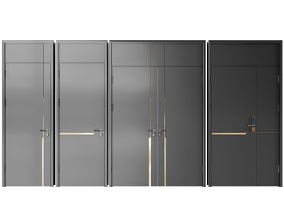 现代单扇、双扇入户平开门