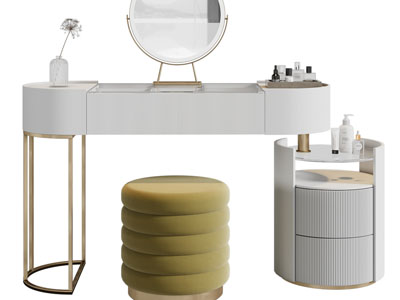现代轻奢化妆、梳妆台