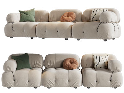 现代拼接多人沙发