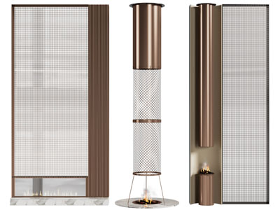 现代轻奢壁炉火炉