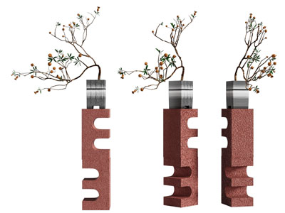 新中式花盆柿子树盆景盆栽