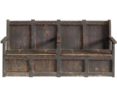 中式实木公共椅子