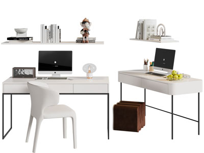 现代书桌椅组合