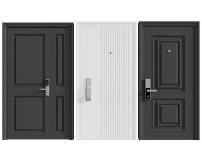 现代单扇、子母入户平开门