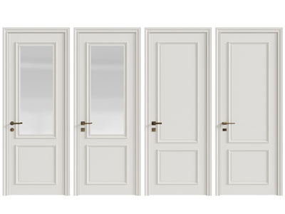 简欧单扇平开门